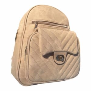 Mochila Mini de Moda Beige - Compacta y Elegante