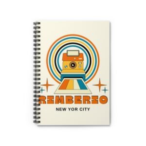 Retro Camera Spiral Notebook — 'RIMBERIO New Yor City' Vintage Photography Journal