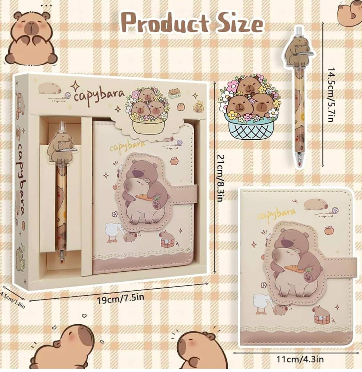 Set de Regalo Capybara Kawaii - Imagen 2
