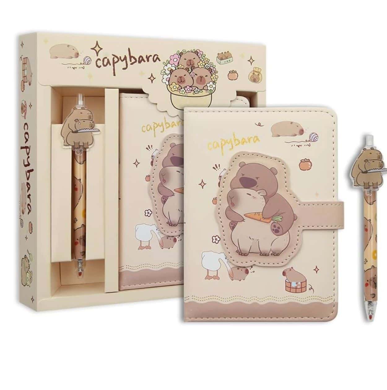 Set de Regalo Capybara Kawaii