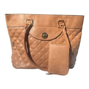 Bolso Tote Bag Acolchado Camel