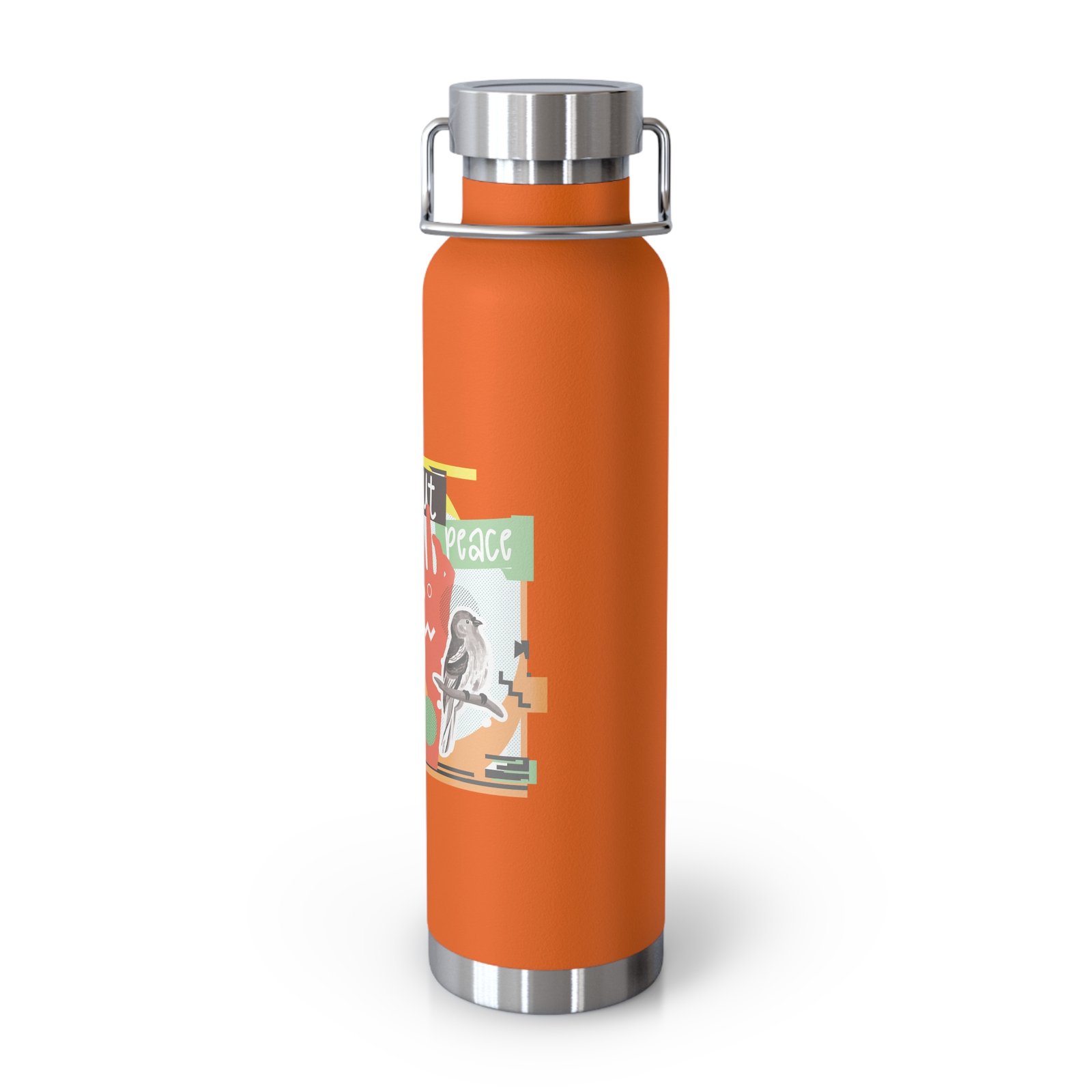 22oz Vacuum Water Bottle — Retro 'Chill Out' Copper-Insulated Stainless Steel Flask - Imagen 5